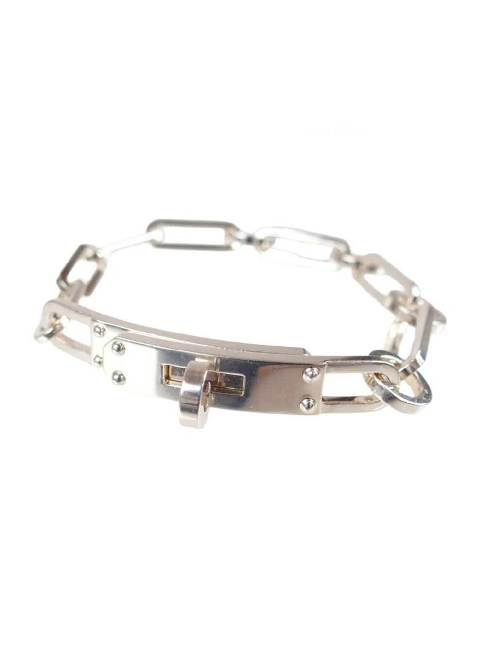 Hermes Kelly Chaine Simple Tour 925 Sterling Silver 7 Top Bracelet